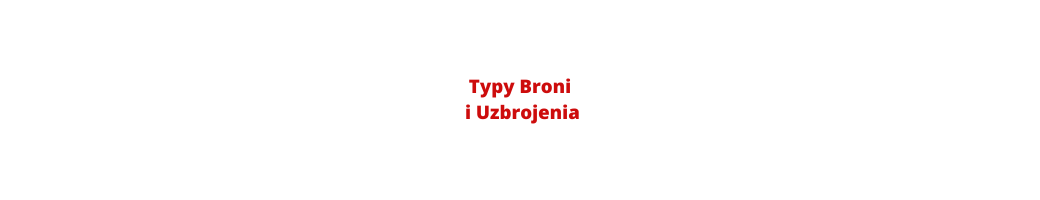 Typy Broni i Uzbrojenia książki Agencji Wydawniczej CB